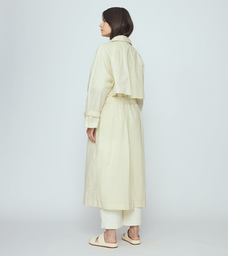 Long Rain Trench | Antique White